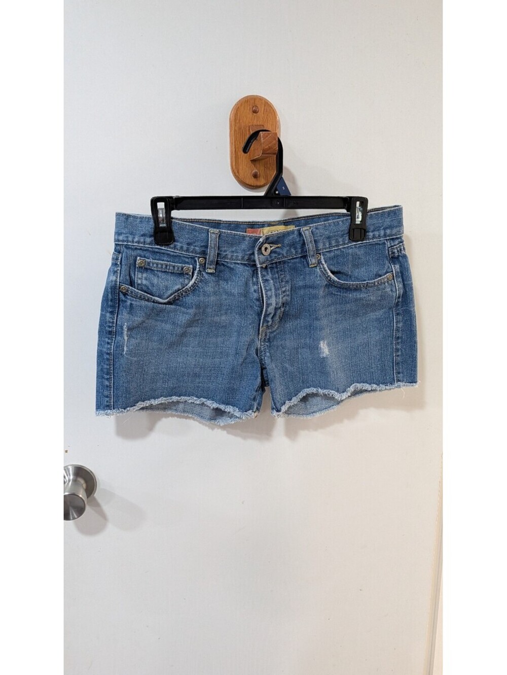 Ultra Low Waist Denim Shorts Size 6